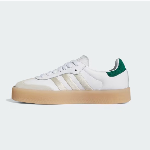 ADIDAS SAMBAE SHOES Off White / Aluminium / Gold Metallic - Picture 6 of 9